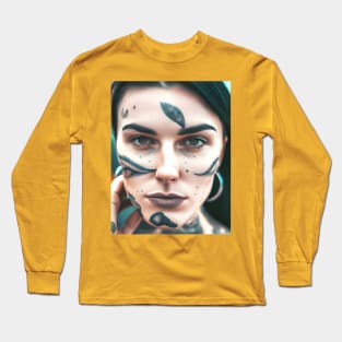 Urban Tribal Woman Long Sleeve T-Shirt